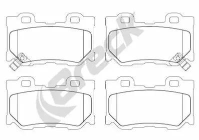 Комплект тормозных колодок, дисковый тормоз BRECK купить